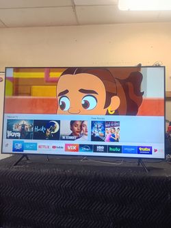 70 inch Samsung 4k smart tv beautiful tv comes with remote control shows great quality clear picture works perfect guaranteed