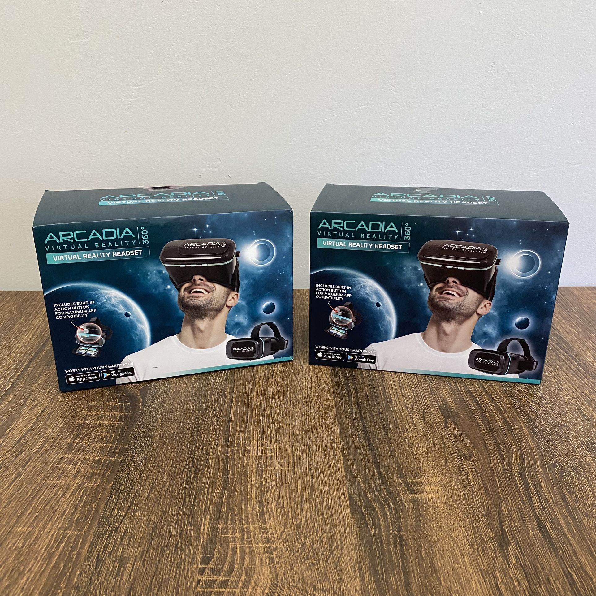 Arcadia VR Virtual Reality Headset 360 - Set Of 2