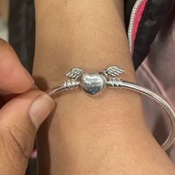 Sterling Silver Angel Wings Bracelet 