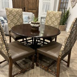 Round Table & 4 Chairs