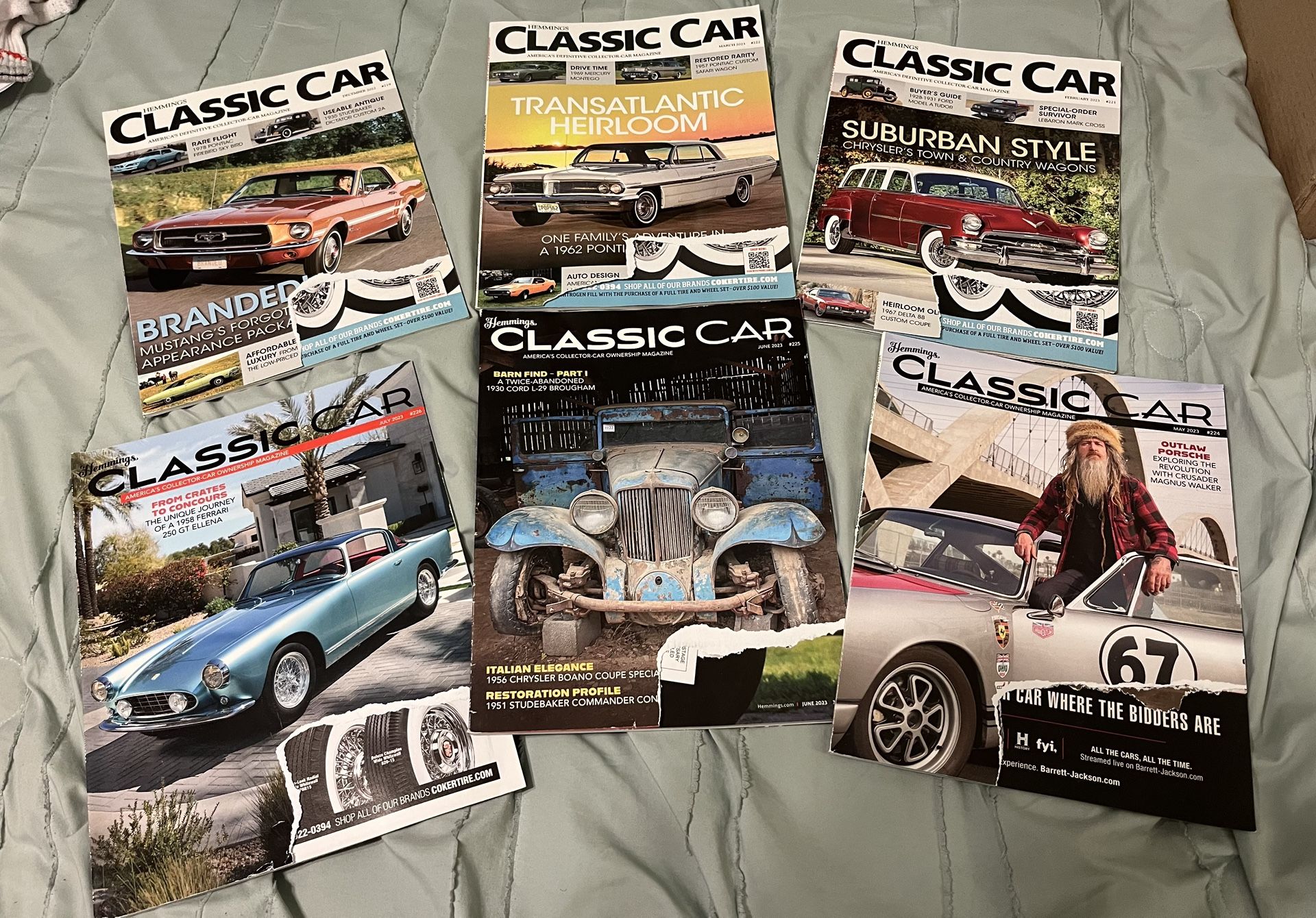 Lot Of 6 Classic Car Magazines “various 2023 Ed”