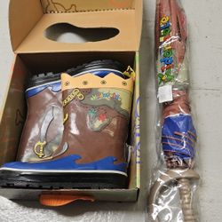 Kidorable Boots And Umbrella