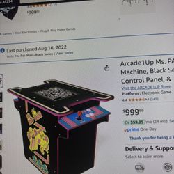 Ms PAC MAN Arcade Table