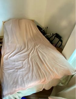 Pine twin-sized bed frame (pick-up only)
