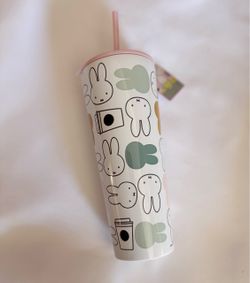 Miffy Tumbler Cup with Straw
