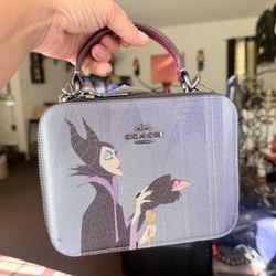 Coach Disney X Coach Box Crossbody With Maleficent