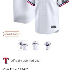 Evan Carter Texas Rangers Nike 2024 Gold Collection Limited Player Jersey