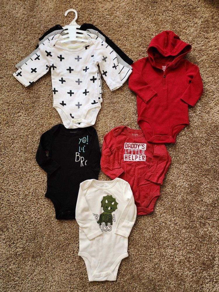 Baby Boy Long Sleeve Onesies/Bodysuits