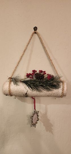 Birch Log Hanging Decor
