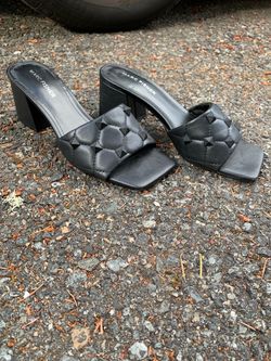Black Spiked Heels