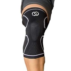 Compression Gear Knee Sleeve to Reduce Strain & Swelling Neoprene Sleeves Padding Support for Powerlifting, Weightlifting, Crossfit, Running, Squats
