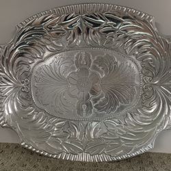Wilton Armetale Acanthus Large Oval Serving Tray Platter