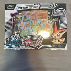Scarlet & Violet Black Bolt & White Flare Victini Illustration Promo 