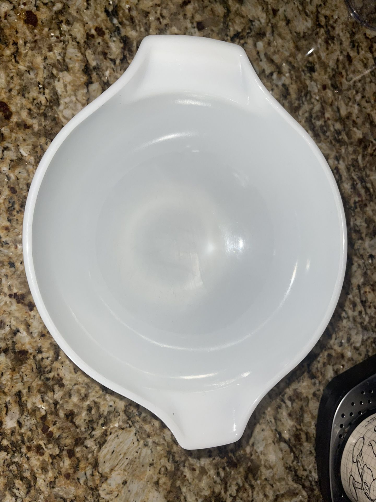 Vintage Pyrex Plain Opal White #443 Cinderella Nesting Bowl