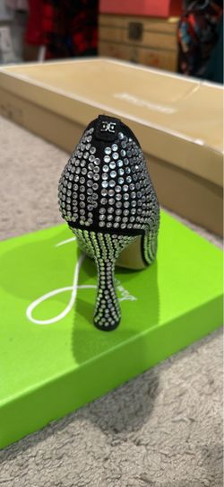 Sam Edelman Crystal Rhinestone Stiletto Heel Pump, Size 8