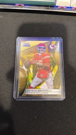 2025 Topps Chrome Black Patrick Mahomes II Gold Mini Diamond/50 KC Chiefs