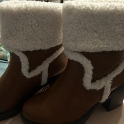 Just Fab Girls Boots Ellie Trim Size 6.5 