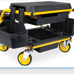 🔥BRAND NEW Smart Jerry Rolling Mechanic Stool 