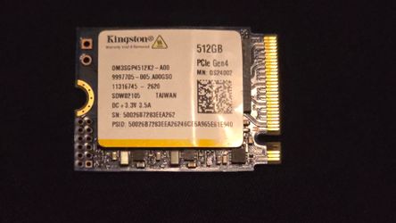 3 512GB M.2 2230 SSD's