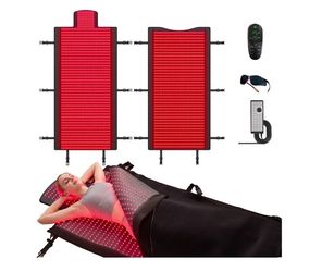 Extra Large Red Light Therapy Mat, 2570 High-Density LEDs Full Body Red Light Therapy, 660nm & 850nm Dual Wavelengths, Foldable Red Light Therapy Blan