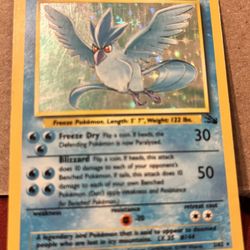 Vintage Articuno 2/62 Holo Pokemon Fossil