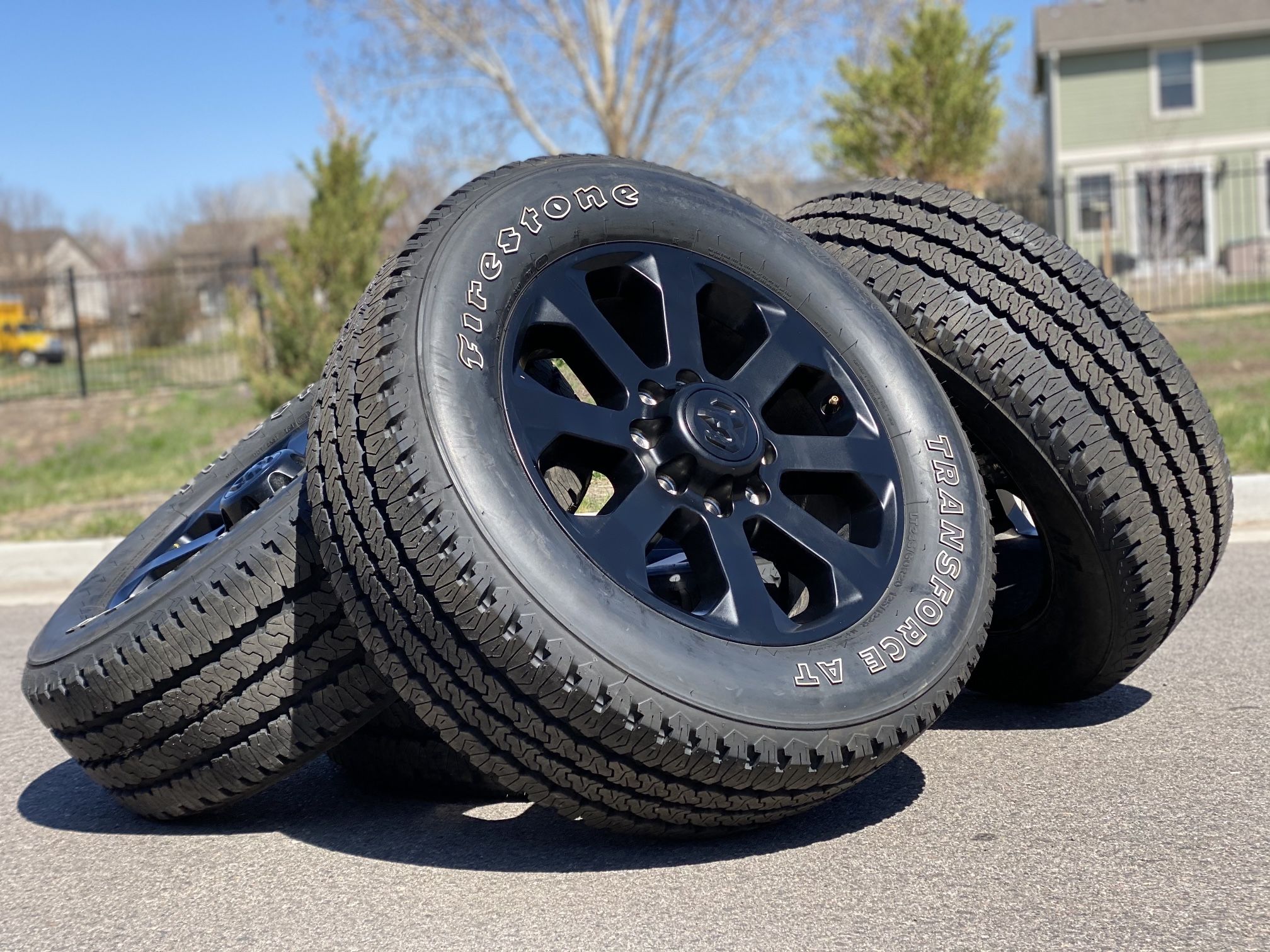 2024 NEW 20" Ram 3500 Midnight black Wheels Ram 2500 Laramie edition Rims 8x6.5 Tires A/T LT285/60R20