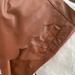 Leather like Brown Skirt  New Never Used 