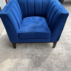 Blue Velvet Chair