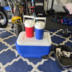 Ice Cooler With Water Jugs