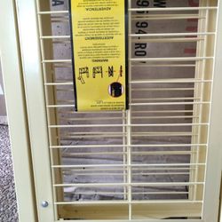 Yellow Metal Shelving
