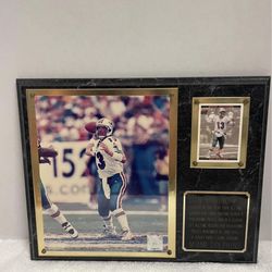 Dan Marino Player Of The Year 1984 Plaque