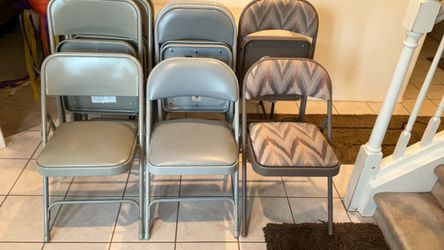 Folding chairs-10 total