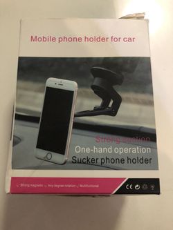 Strong suction one-hand operation sucker phone holder for car
