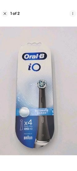 New Oral-B iO Replacement Brush Head Black 4 Pack Only Fits Oral-B iO