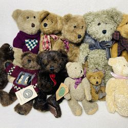 1980s 1990s Boyds Bears Teddy Bear Collection Colorful Cuddly Jointed Teddy Bear