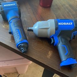 Kobalt Impact Wrench 1000 Max Ft/lb And Right Angle Impact Wrench Brand New 