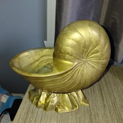 Brass Shell Planter 