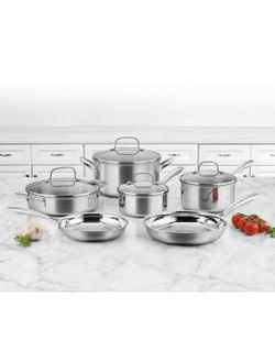 Set Of Pots And Pans Tri-ply Stainless Steel