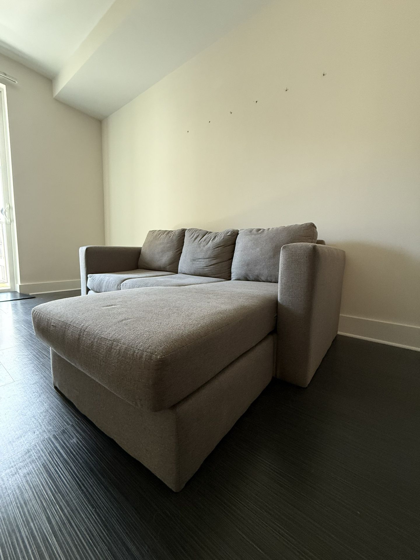 Cozy Light Brown/Beige Chaise Sectional