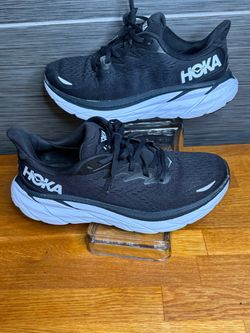 Hoka Running Sneakers Black White SIZE 9B