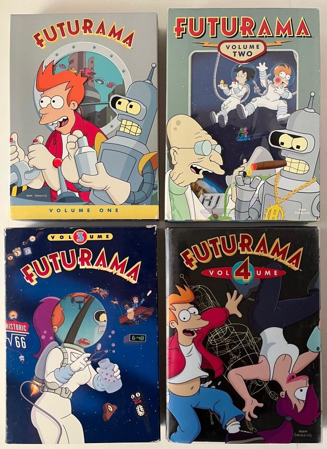 FUTURAMA DVD Lot of 4: Complete Volumes 1-4 1999 20th Century Fox