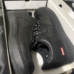 Nike x Supreme Black Air Force 1 Sz 12