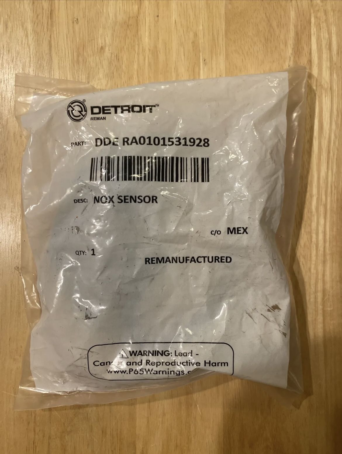 GENUINE OEM DETROIT DIESEL RA0101531928/EA0101531928 NOX SENSOR INLET