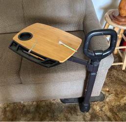 Stand assist swivel tv table