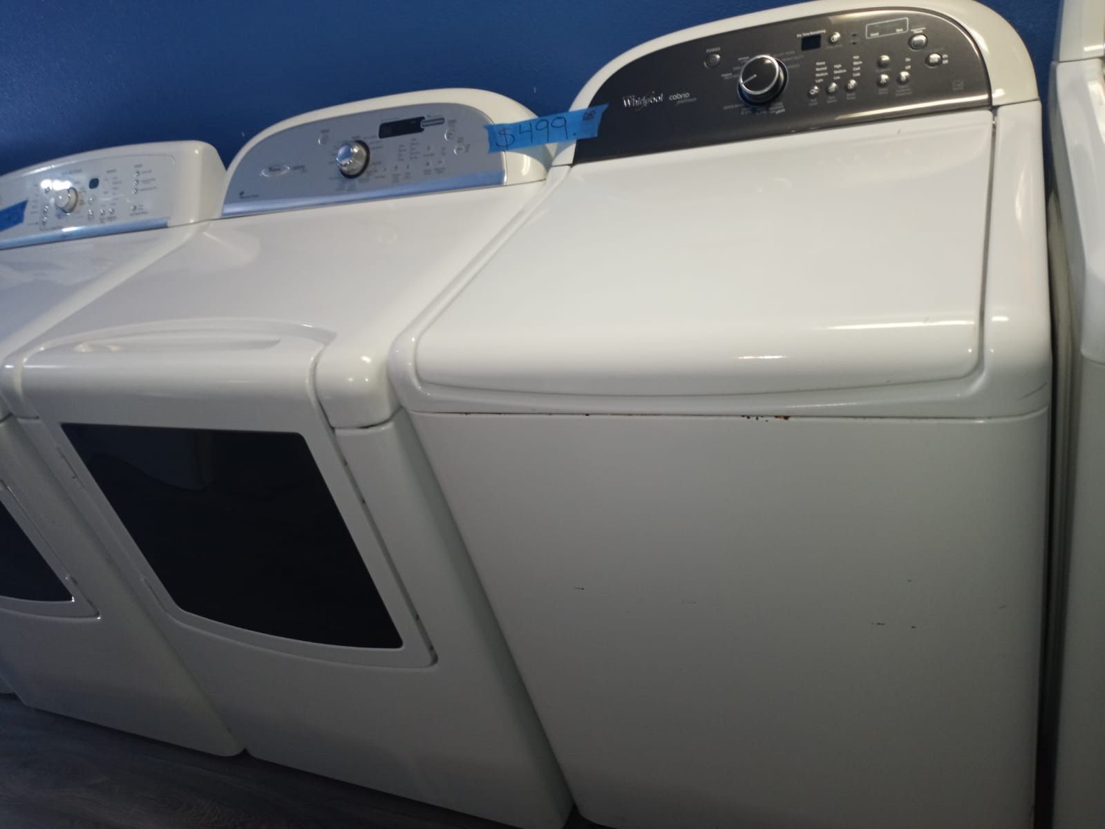 WHIRLPOOL TOP LOAD WASHER AND DRYER SET IN EXCELLENT CONDITION