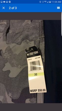 Zoo York Camo quick dry shorts Size 30 New $50