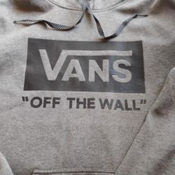 Van Sweater Hoodie Gray Men's Large Off The Wall Use Great Condition No Issues