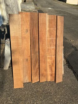 Mahogany lumber/boards.
