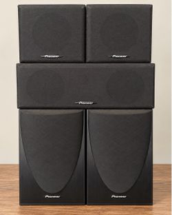 Pioneer 5-piece surround sound speaker system. All 5 speakers are fully functional and work perfectly.