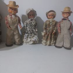 Grandpa And Grandma Figures Vintage 60s